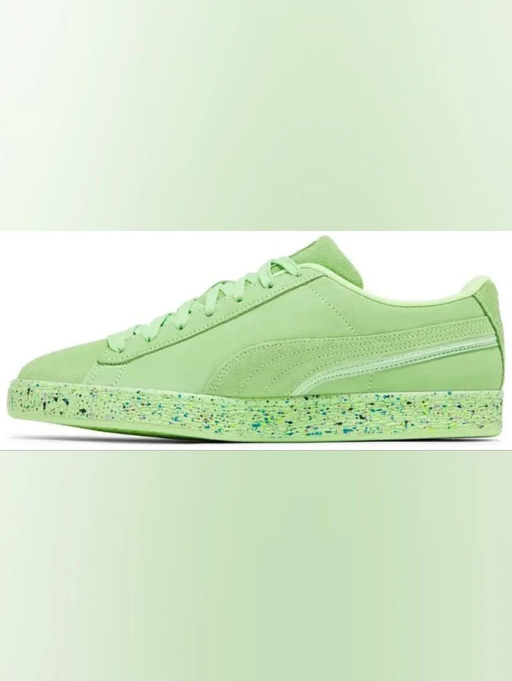 2022 Puma Suede Triplex 'Mono Neon' Mens sneakers size 12 New In Box